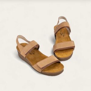 Naot - Aisha 
Women's Tan Adjustable Slingback Sandals size 38 W - 7.5
